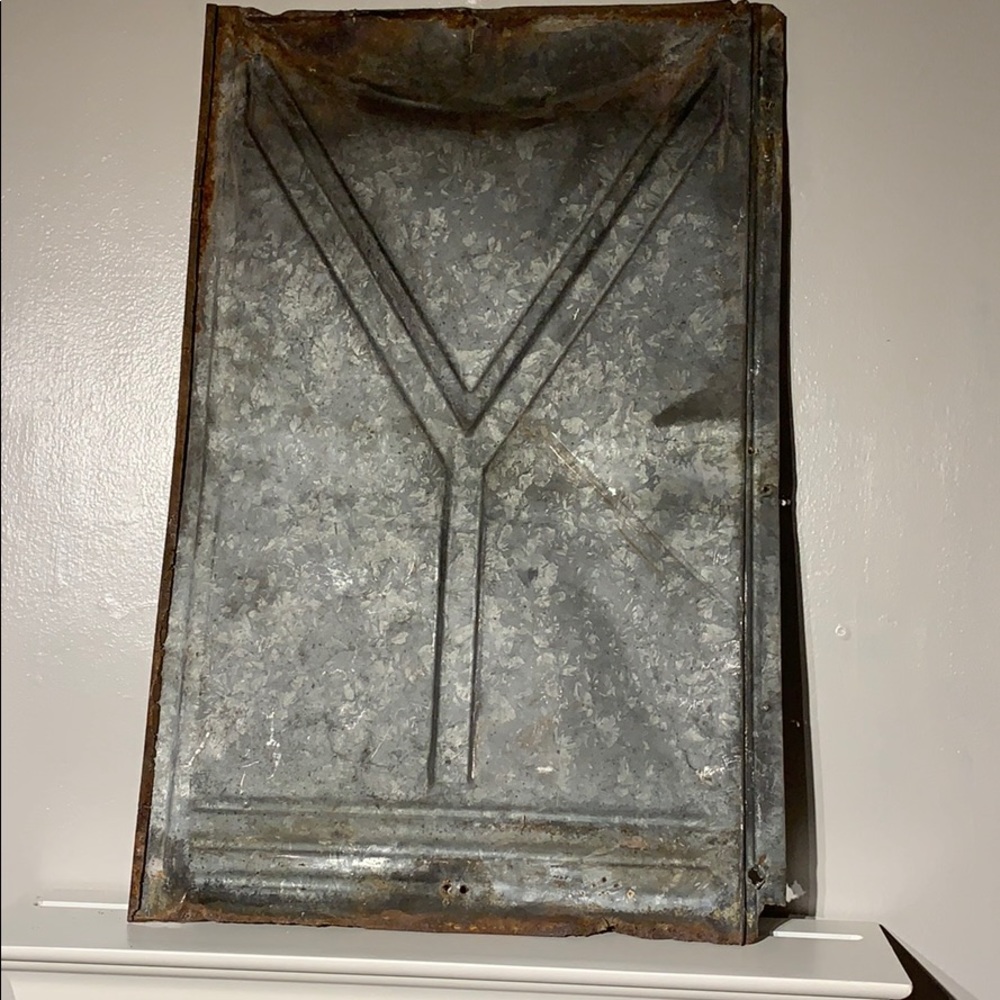 (5) Salvaged tin shingles